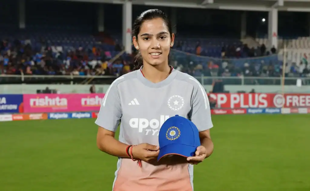 Vaishnavi Sharma Makes ODI Debut vs Australia