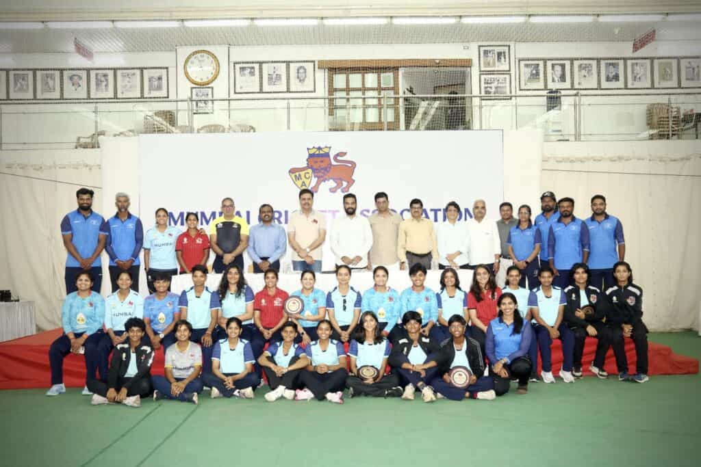 Vengsarkar Meets Young Players at MCA Camp Closing