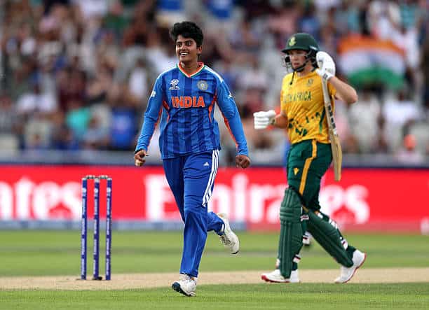 Shree Charani Equals India Record for Most Wickets in a Single Women’s T20 World Cup Edition Shree Charani Equals India's Record for Most Wickets in Women's T20 World Cup