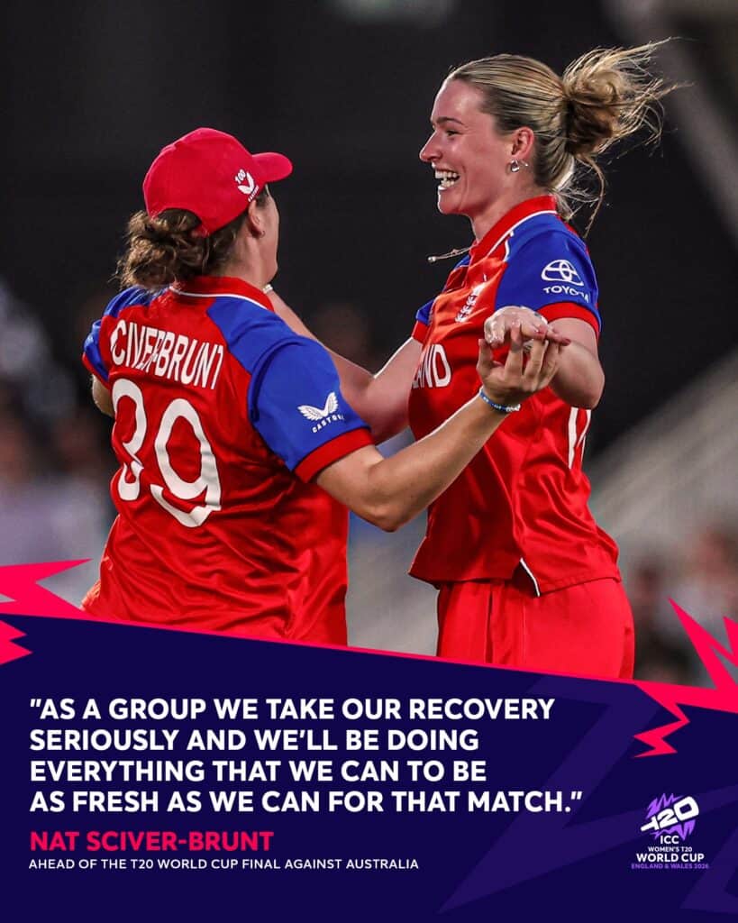 Nat Sciver-Brunt Fit for World Cup Semi-Final Against South Africa