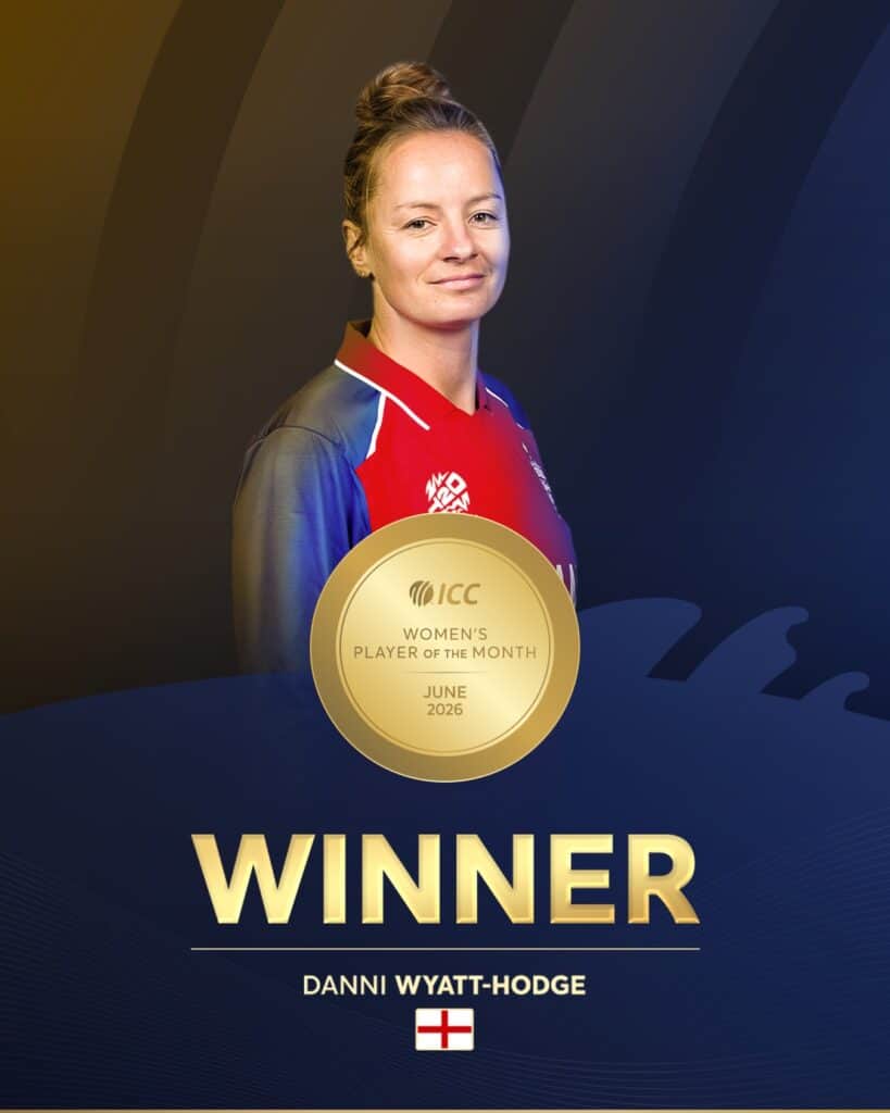 Danni Wyatt-Hodge Wins ICC Women’s Player of the Month
