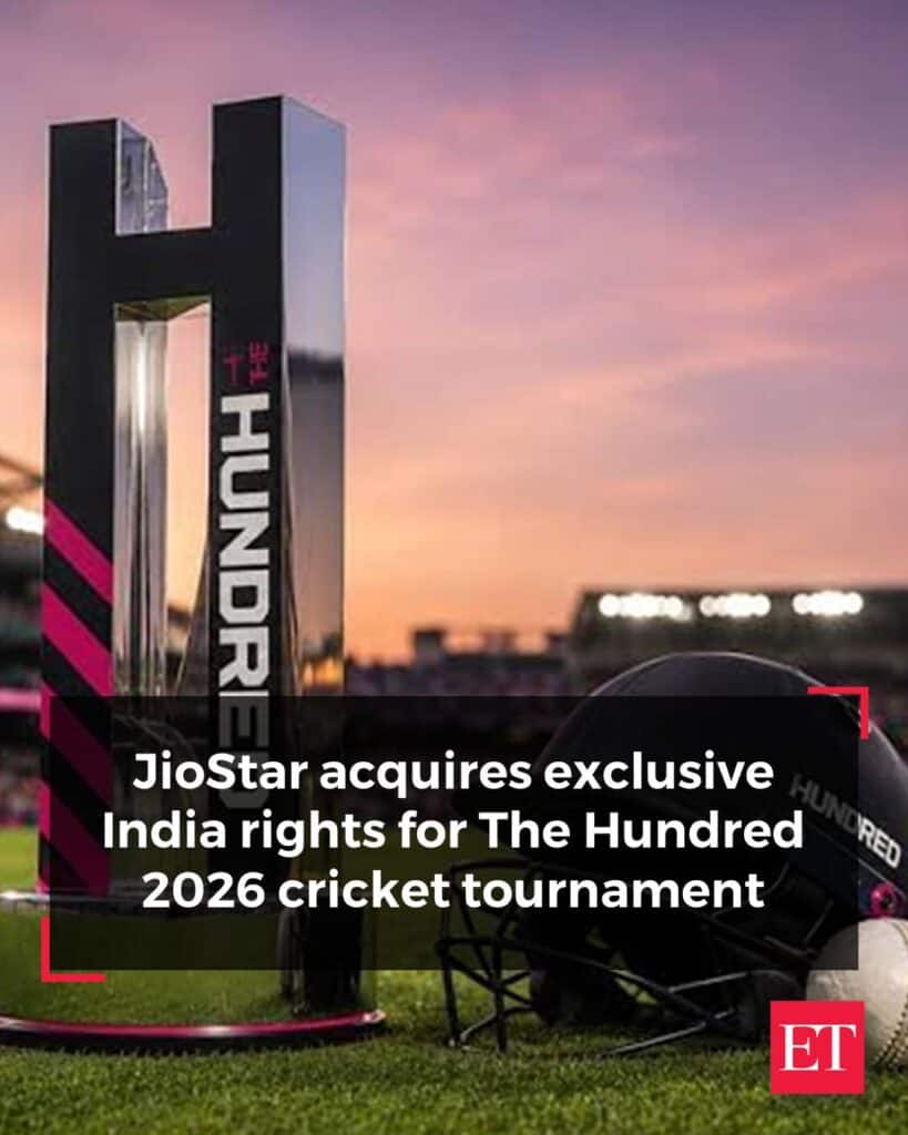 JioStar Secures Exclusive The Hundred 2026 Broadcast Rights in India