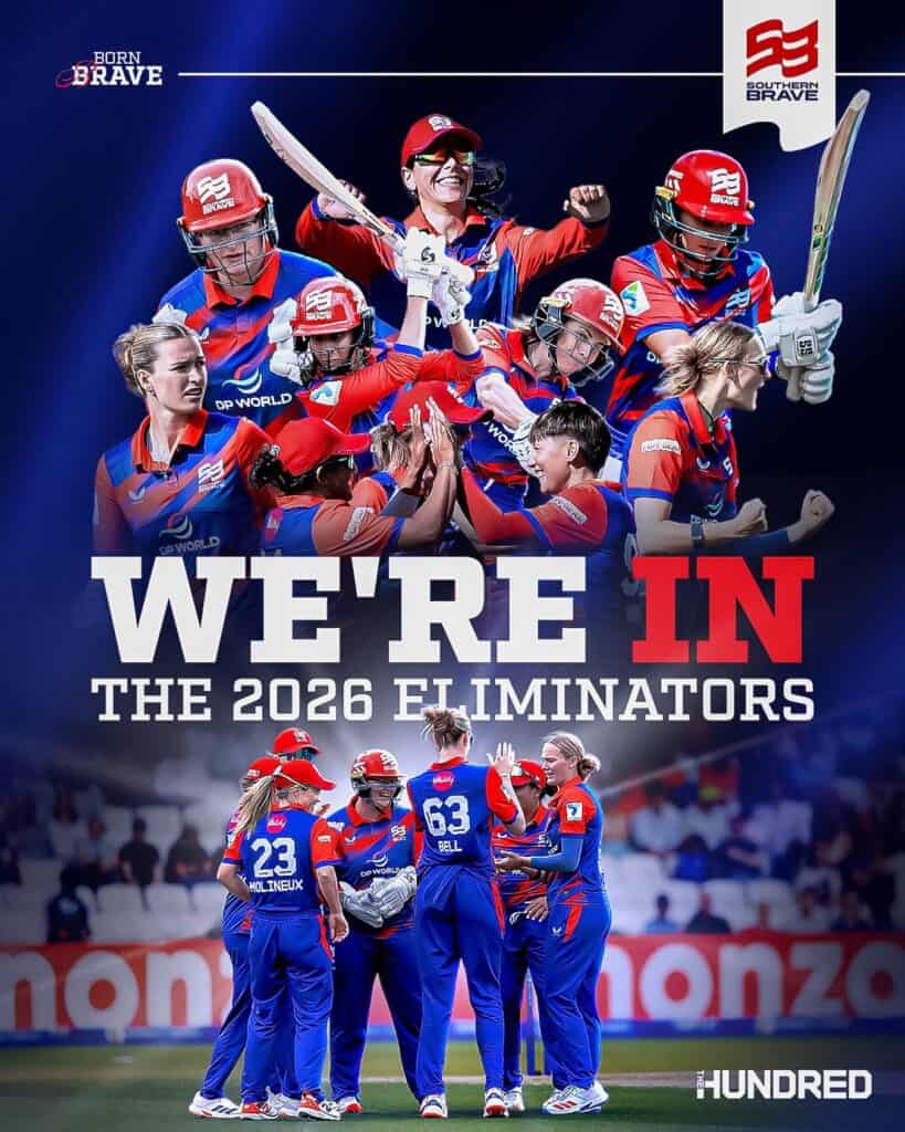 Southern Brave Road to The Hundred 2026 Eliminator