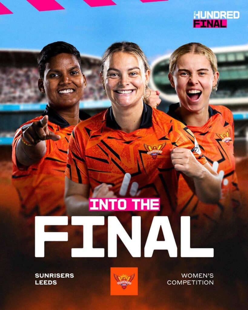 Deepti Sharma Guides Sunrisers Leeds Into Women’s Hundred 2026 Final Deepti Sharma Guides Sunrisers Leeds Into Women’s Hundred 2026 Final