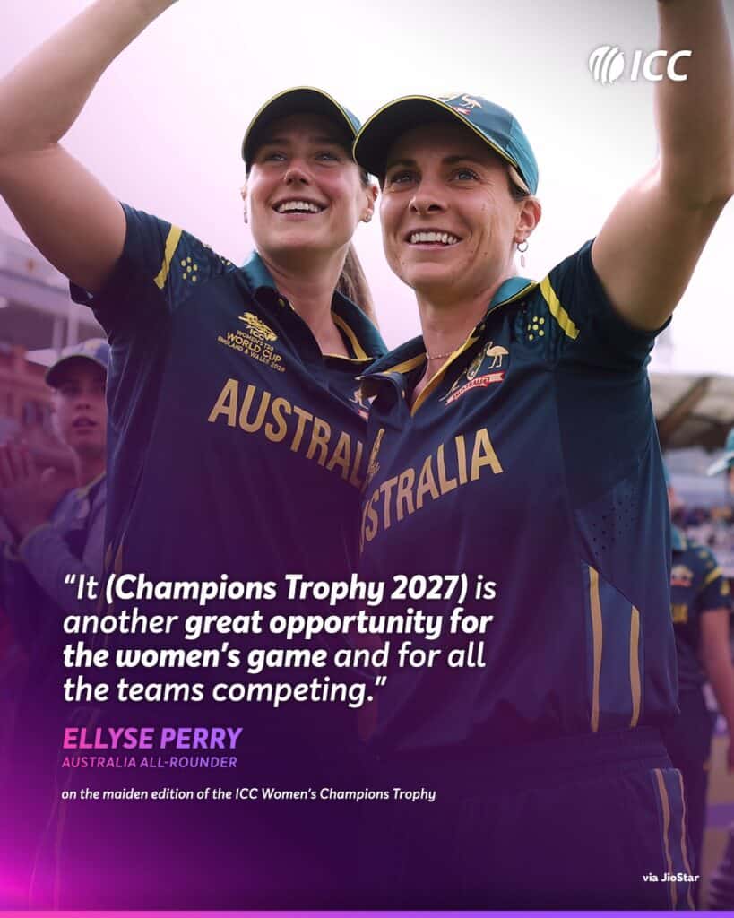 India Qualify for Inaugural Women’s Champions Trophy 2027