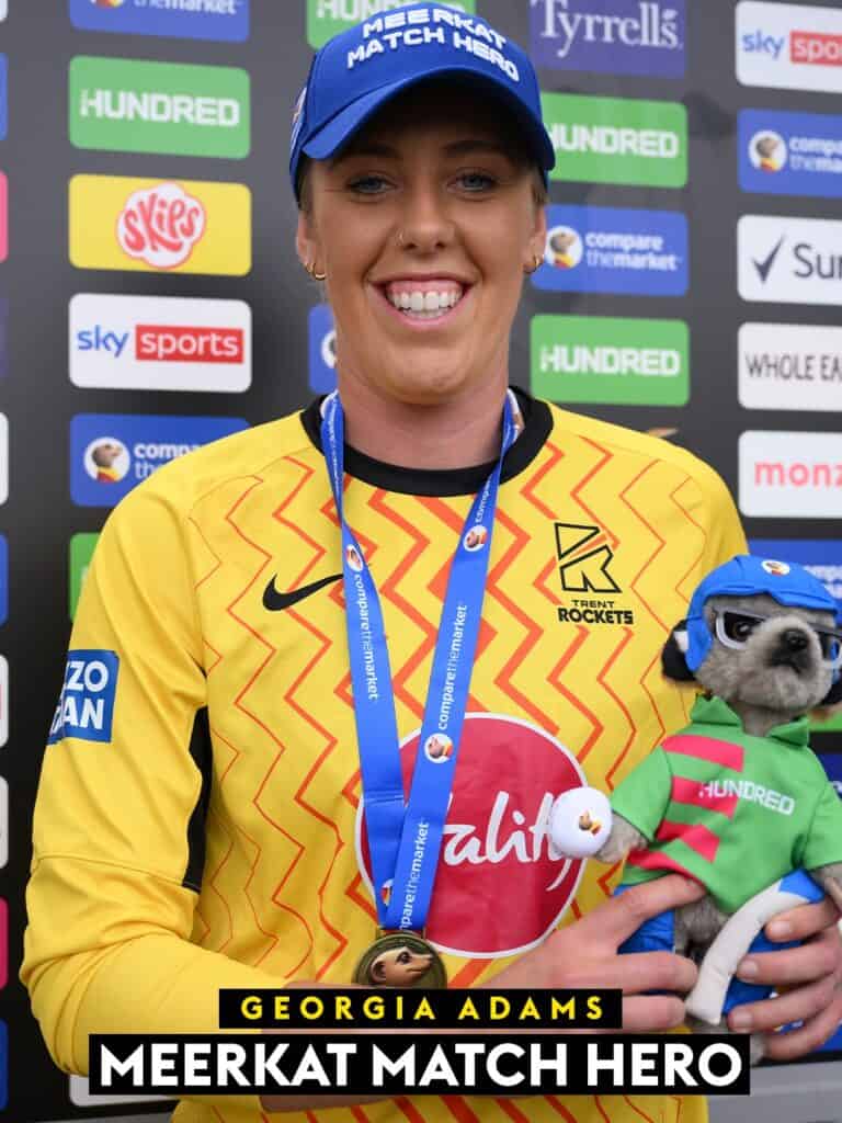Georgia Adams Stars as Trent Rockets Win Maiden Women’s Hundred Title Georgia Adams Stars as Trent Rockets Win Maiden Women’s Hundred Title