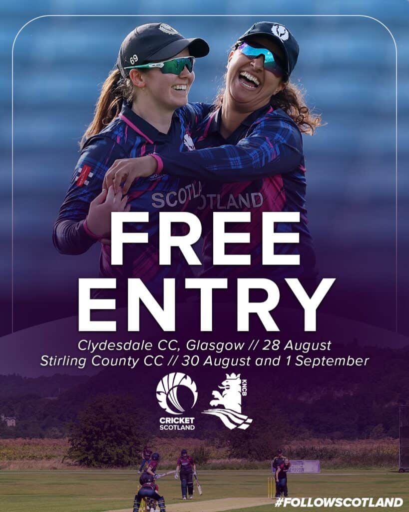 Scotland Women vs Netherlands 2026 ODIs: Free Entry, Schedule and Live Scoring