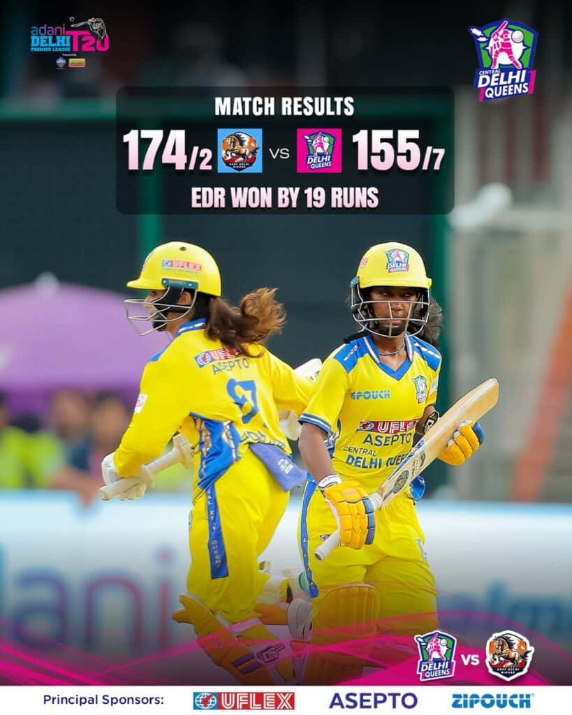 Pragya, Simran Dil Bahadur Power East Delhi Riders to 19-Run WDPL 2026 Win