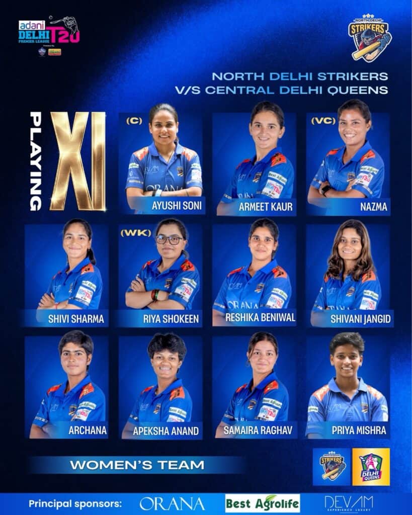DPL Women 2026 Match 7: North Delhi vs Central Delhi Preview