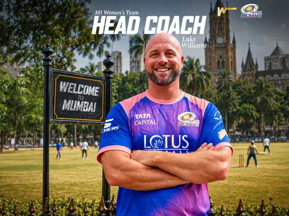Mumbai Indians Appoint Luke Williams as Head Coach Ahead of WPL 2027 WPL 2027: Mumbai Indians Appoint Luke Williams as New Head Coach
