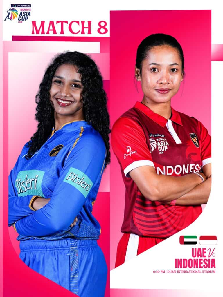 Women’s Asia Cup 2026 Match 8: UAE vs Indonesia Preview, Predictions, Head-to-Head and Key Players UAE vs Indonesia Women’s Asia Cup 2026: Preview and Prediction