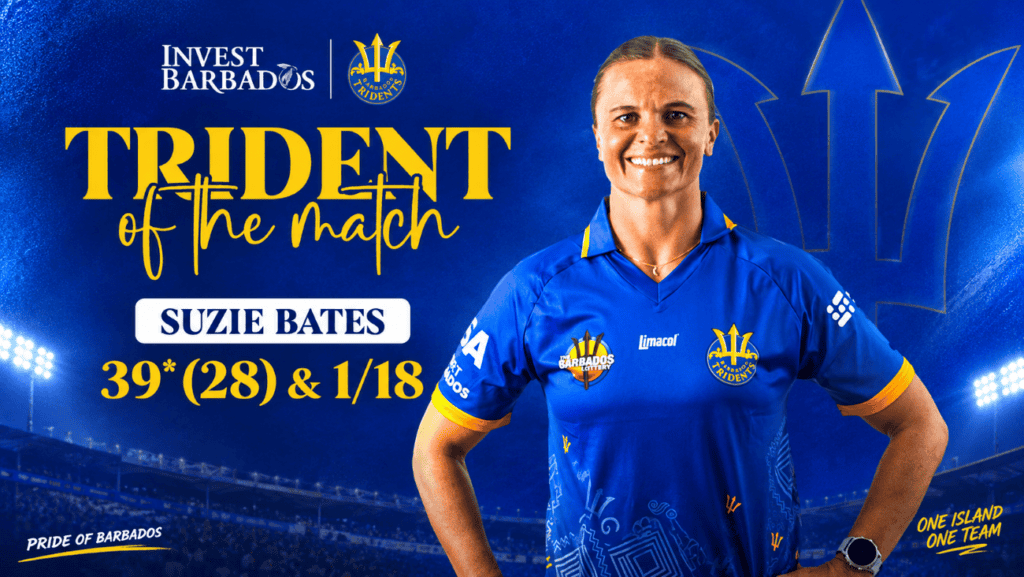 Barbados Tridents Beat Jamaica Empress by Three Runs in Last-Ball WCPL Thriller Barbados Tridents Beat Jamaica Empress by 3 Runs in WCPL Thriller