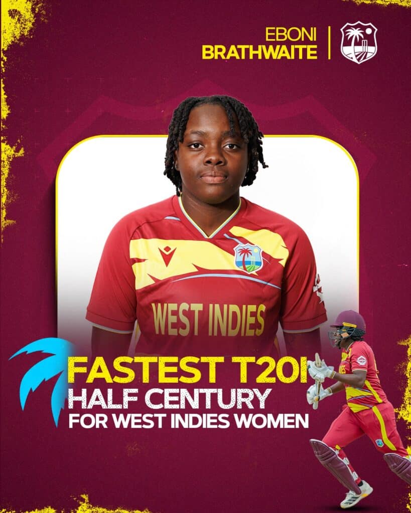 Brathwaite Smashes Fastest West Indies WT20I Fifty in Series Win