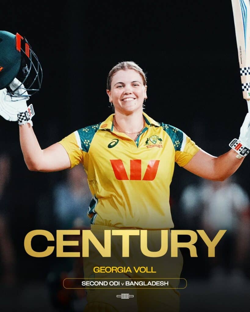 Georgia Voll's Record 131 Leads Australia to Series-Sealing Win